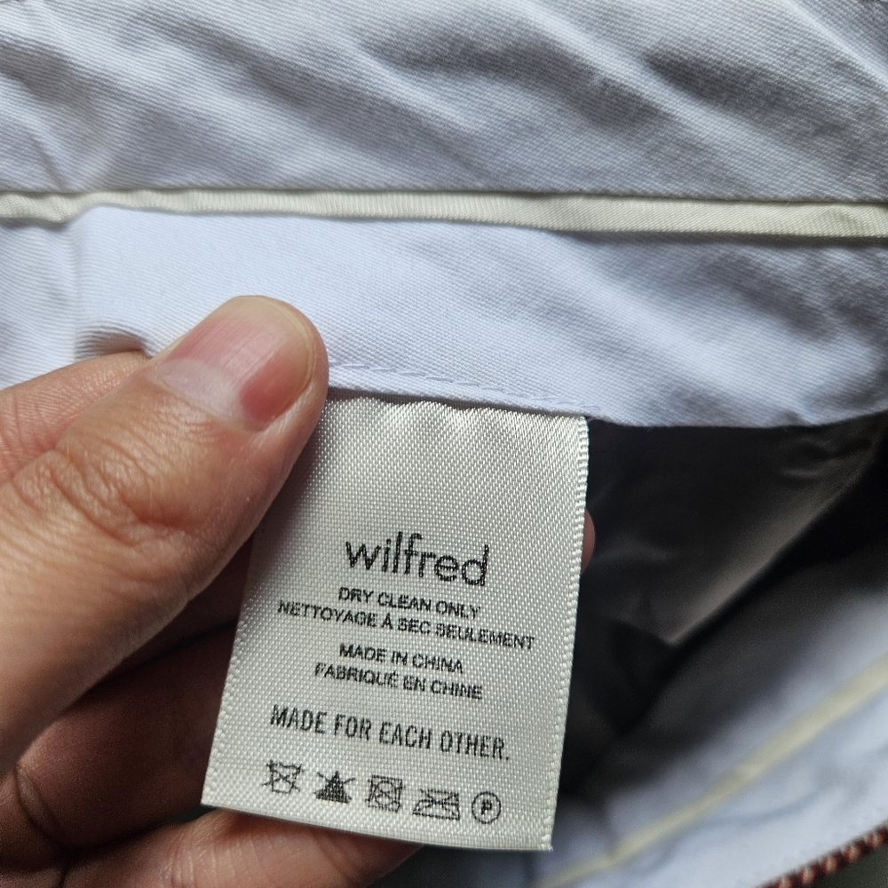 OLD - WILFRED Davita Check Pant Pleated Trouser Wool Blend Size 0 Aritzia NWT - Picture 12 of 12